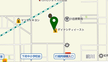 3COINS+plusダイナシティ小田原店の地図画像