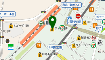 3COINS+plusアトレ川崎店の地図画像