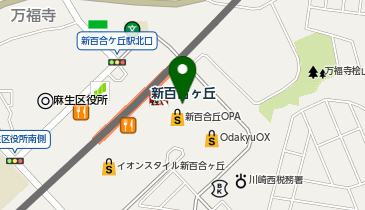 3COINS+plus新百合丘オーパ店の地図画像