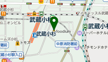 コナミスポーツクラブ武蔵小杉の地図画像