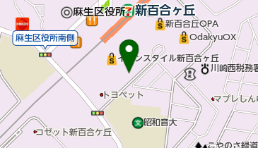 コナミスポーツクラブ新百合ヶ丘の地図画像