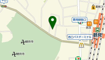 ザバススポーツクラブ鶴見の地図画像