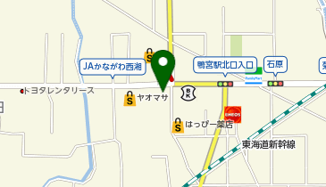 ゆず庵小田原店の地図画像