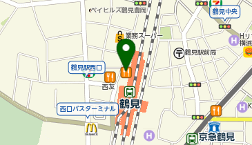 回転寿司みさきJR鶴見西口店の地図画像