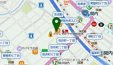 星乃珈琲店伊勢佐木町店の地図画像