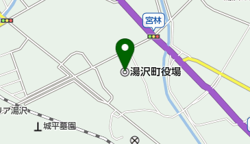 湯沢町役場の地図画像