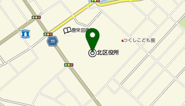新潟市北区役所の地図画像