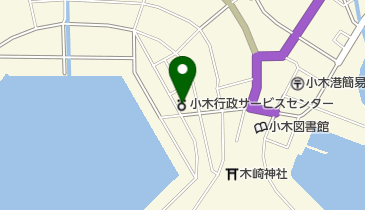 佐渡市役所小木行政サービスセンターの地図画像