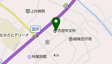 十日町市役所中里支所の地図画像