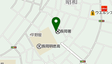 長岡警察署の地図画像