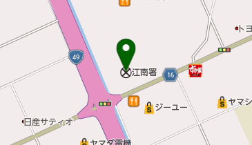 江南警察署の地図画像