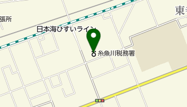 糸魚川税務署の地図画像