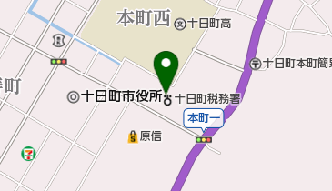 十日町税務署の地図画像