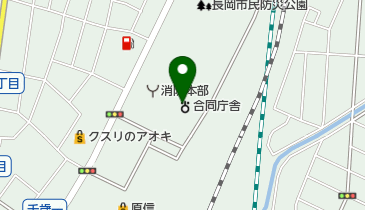 長岡税務署の地図画像