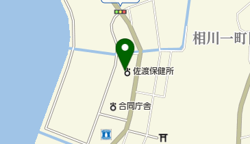 佐渡地域振興局健康福祉環境部の地図画像