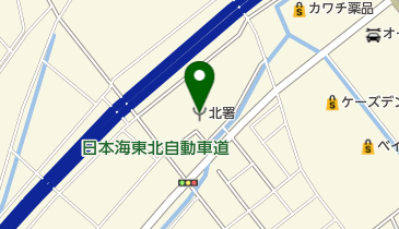 新潟市北消防署の地図画像