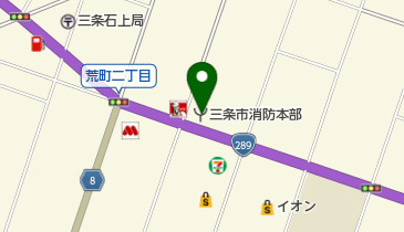 三条市消防署の地図画像