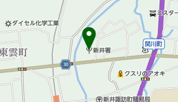 新井消防署の地図画像