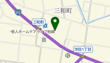 柏崎市消防署の地図画像