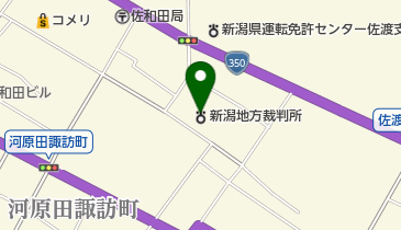 佐渡簡易裁判所の地図画像