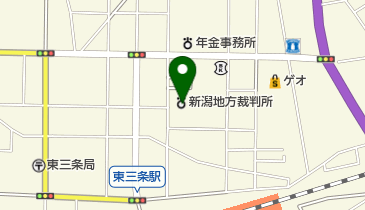 三条簡易裁判所の地図画像