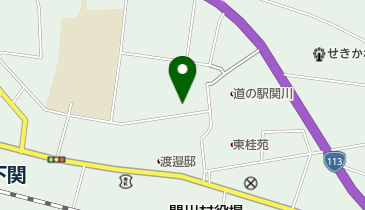 せきかわ歴史とみちの館の地図画像