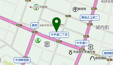 米百俵プレイスミライエ長岡の地図画像