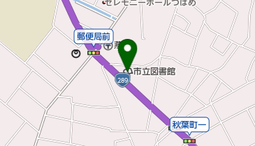 燕市立図書館の地図画像