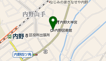 新潟市立内野図書館の地図画像