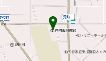 見附市図書館の地図画像