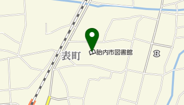 胎内市図書館の地図画像