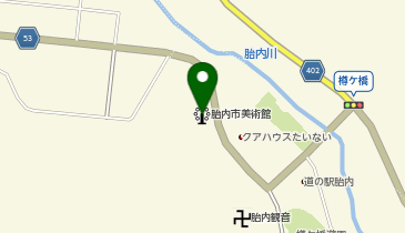 胎内市美術館の地図画像