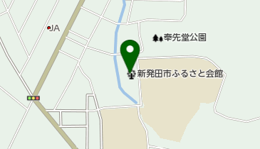 新発田市ふるさと会館の地図画像