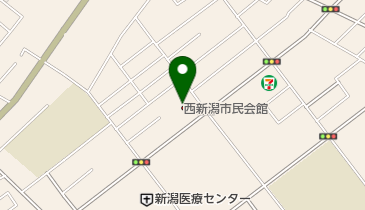 新潟市西新潟市民会館の地図画像