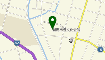 新潟市巻文化会館の地図画像