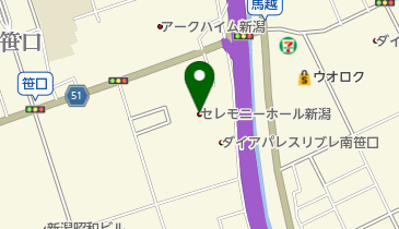 セレモニーホール新潟の地図画像