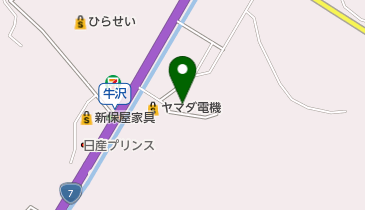 ベルホール会津屋村上の地図画像