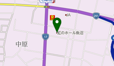 虹のホール魚沼の地図画像