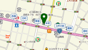 第四北越銀行新潟支店の地図画像