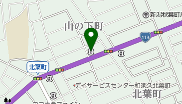 新発田信用金庫山ノ下支店の地図画像