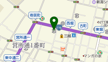 新潟信用金庫本店の地図画像