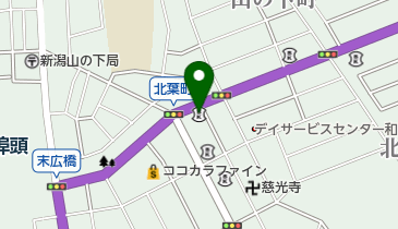 新潟信用金庫山ノ下支店の地図画像