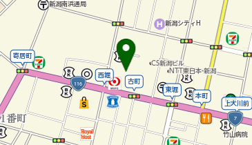 三菱UFJ銀行新潟支店の地図画像