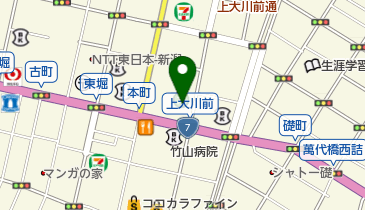 私立新潟国際情報大学新潟中央キャンパスの地図画像