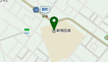 新潟県立新発田高校の地図画像