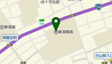 新潟県立新潟商業高校の地図画像