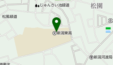 新潟県立新潟東高校の地図画像