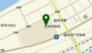 新潟県立新潟南高校の地図画像