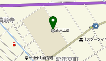 新潟県立新津工業高校の地図画像