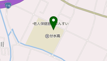 新潟県立分水高校の地図画像